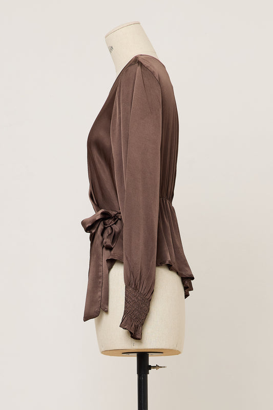 BLUSA AURÈLE CHOCOLATE