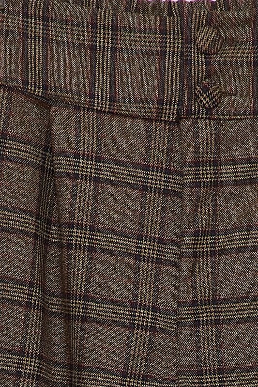 PANTALÓN CARLA CUADROS TOSTADOS
