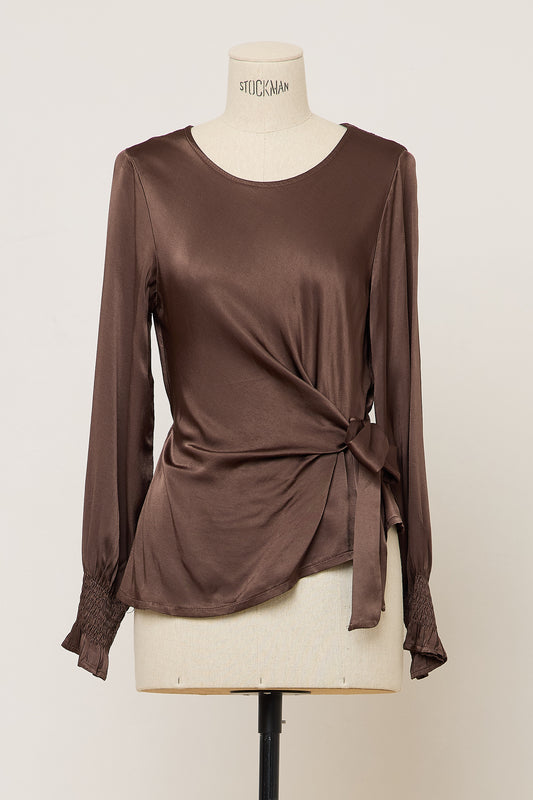 BLUSA AURÈLE CHOCOLATE