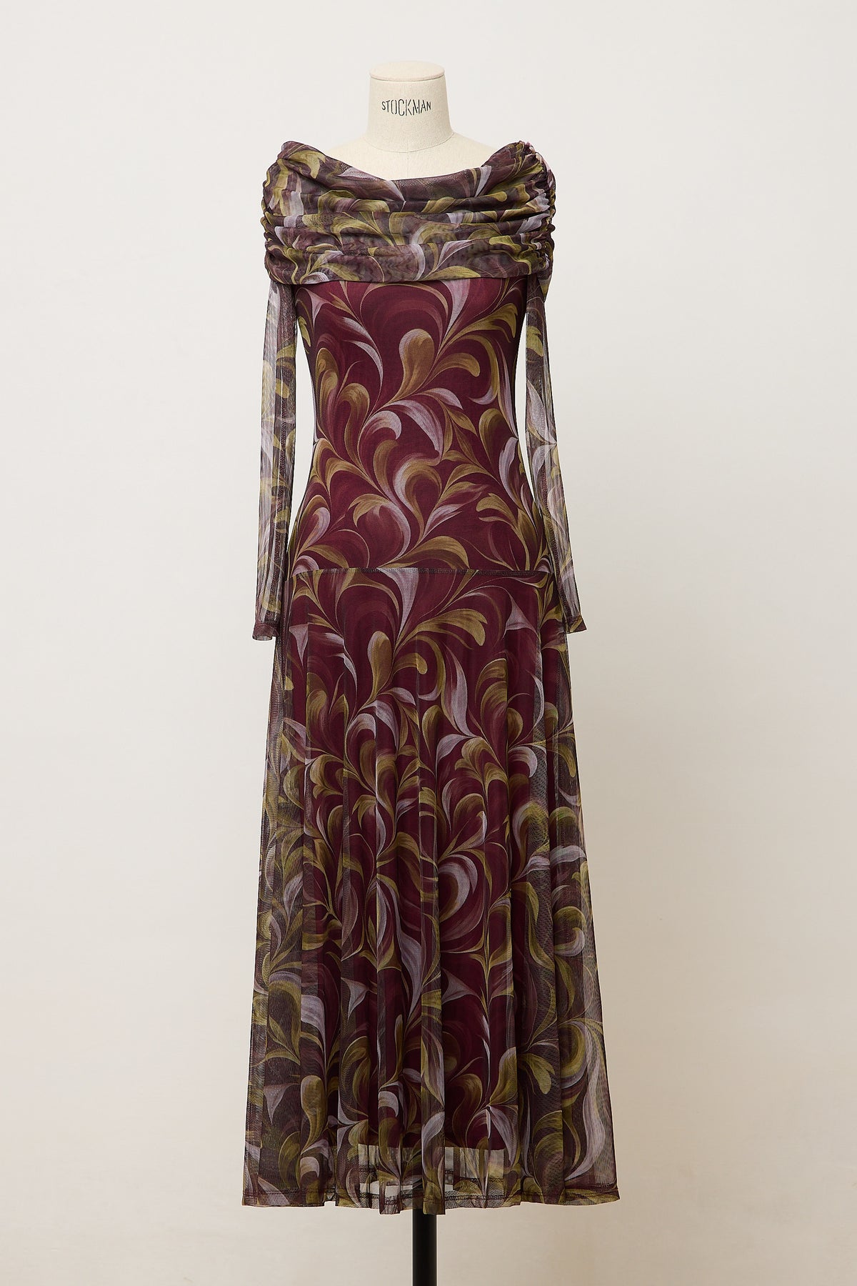 VESTIDO ELEONORE BURDEOS