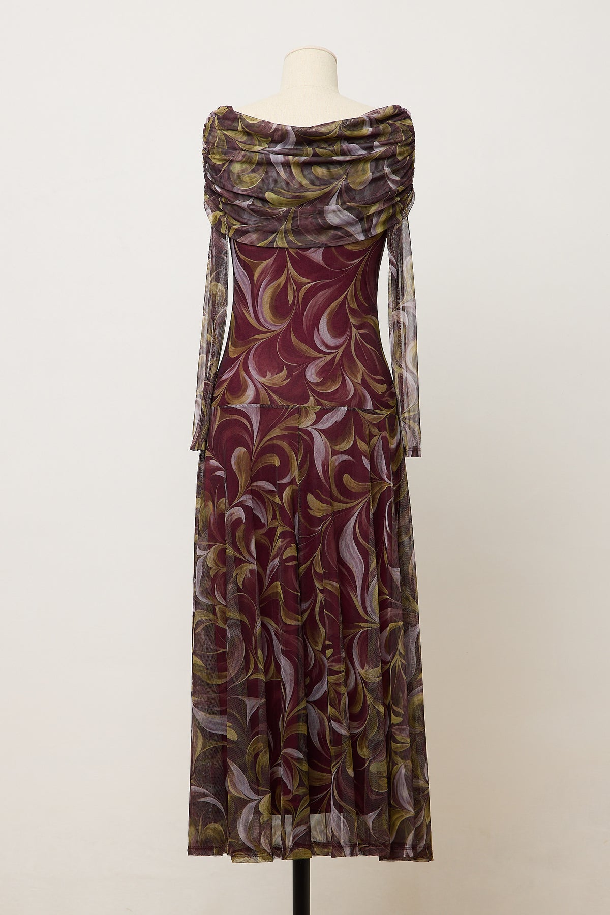 VESTIDO ELEONORE BURDEOS