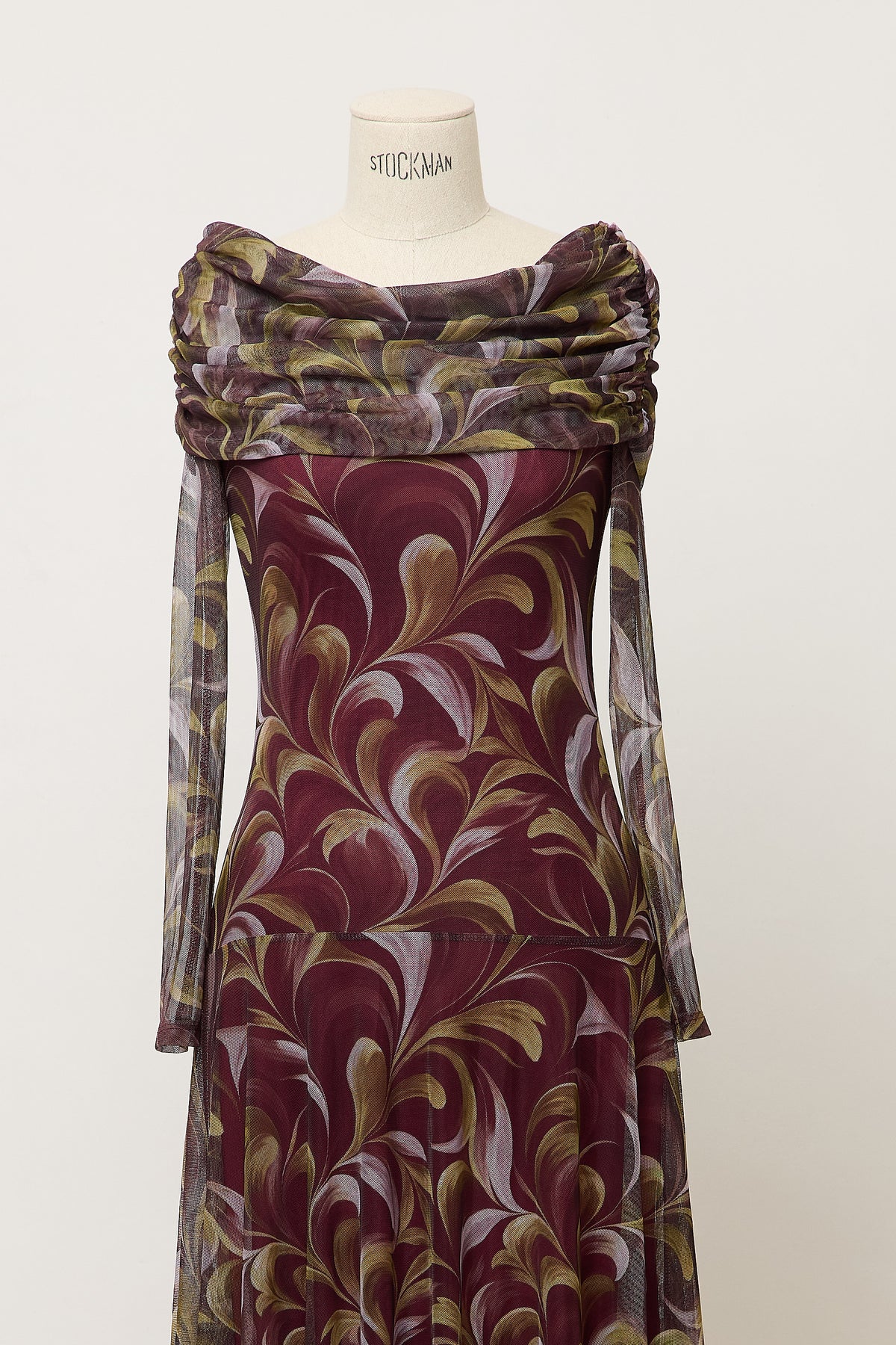 VESTIDO ELEONORE BURDEOS