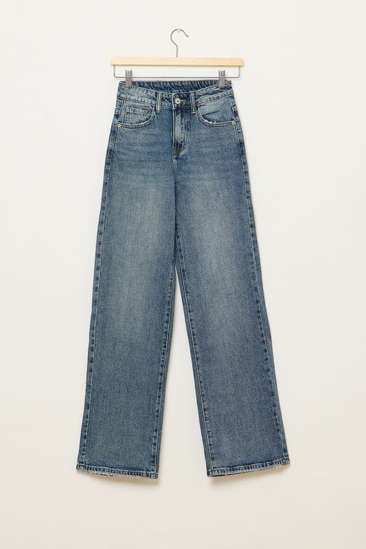 JEANS STRAIGHT-LEG GABRIELLE AZUL