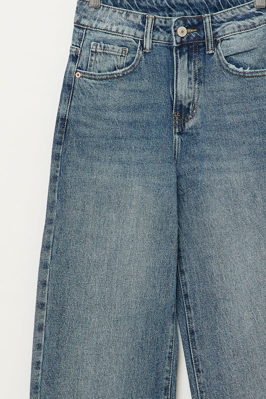 JEANS STRAIGHT-LEG GABRIELLE AZUL