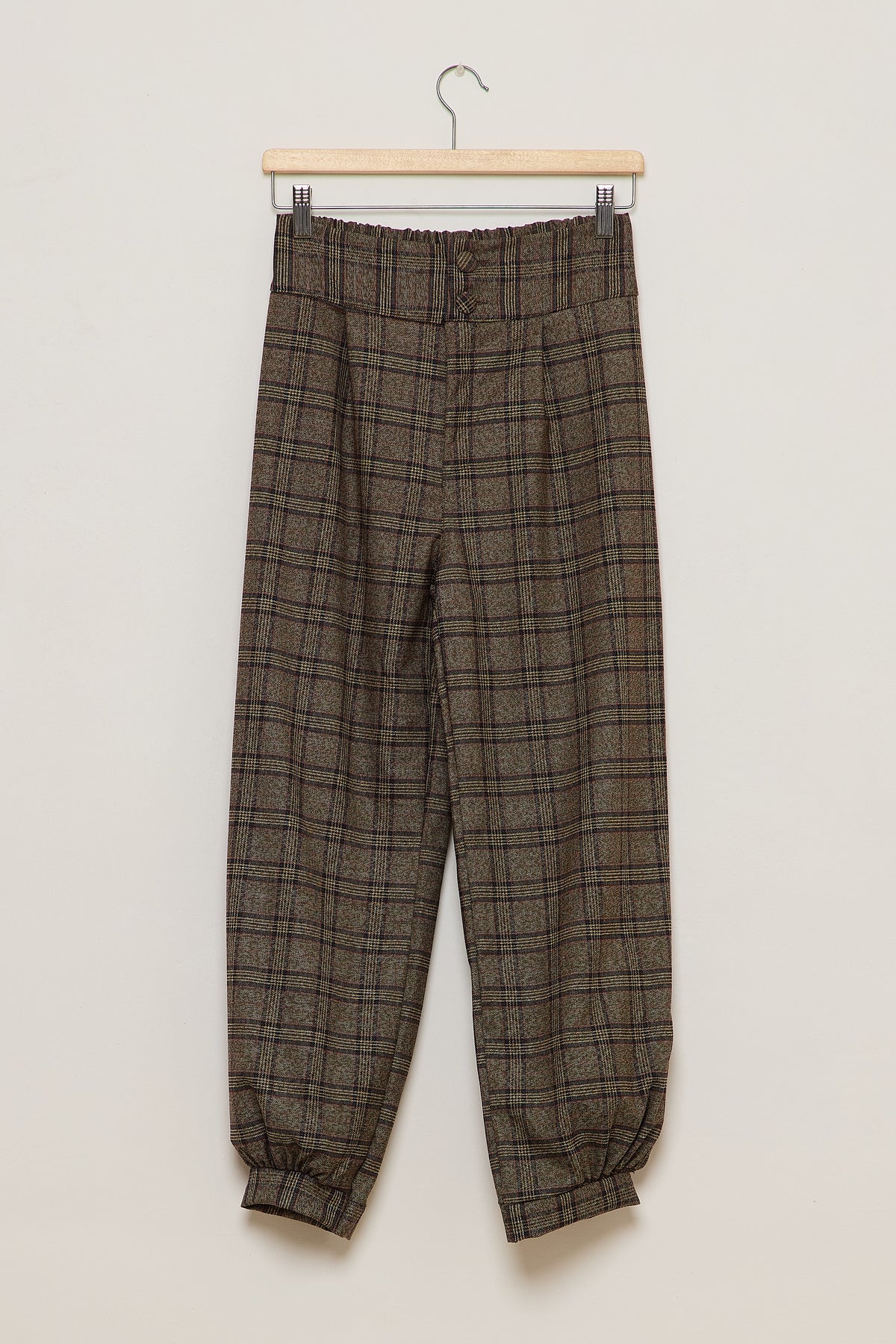 PANTALÓN CARLA CUADROS TOSTADOS