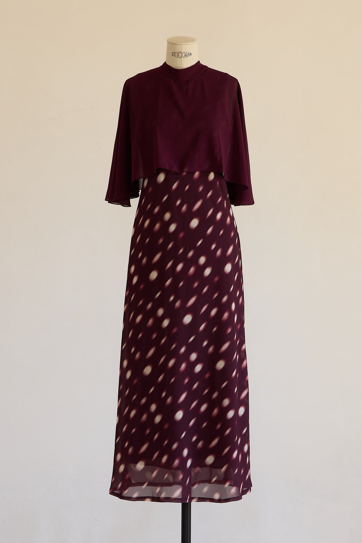 VESTIDO ISOLDE BURDEOS