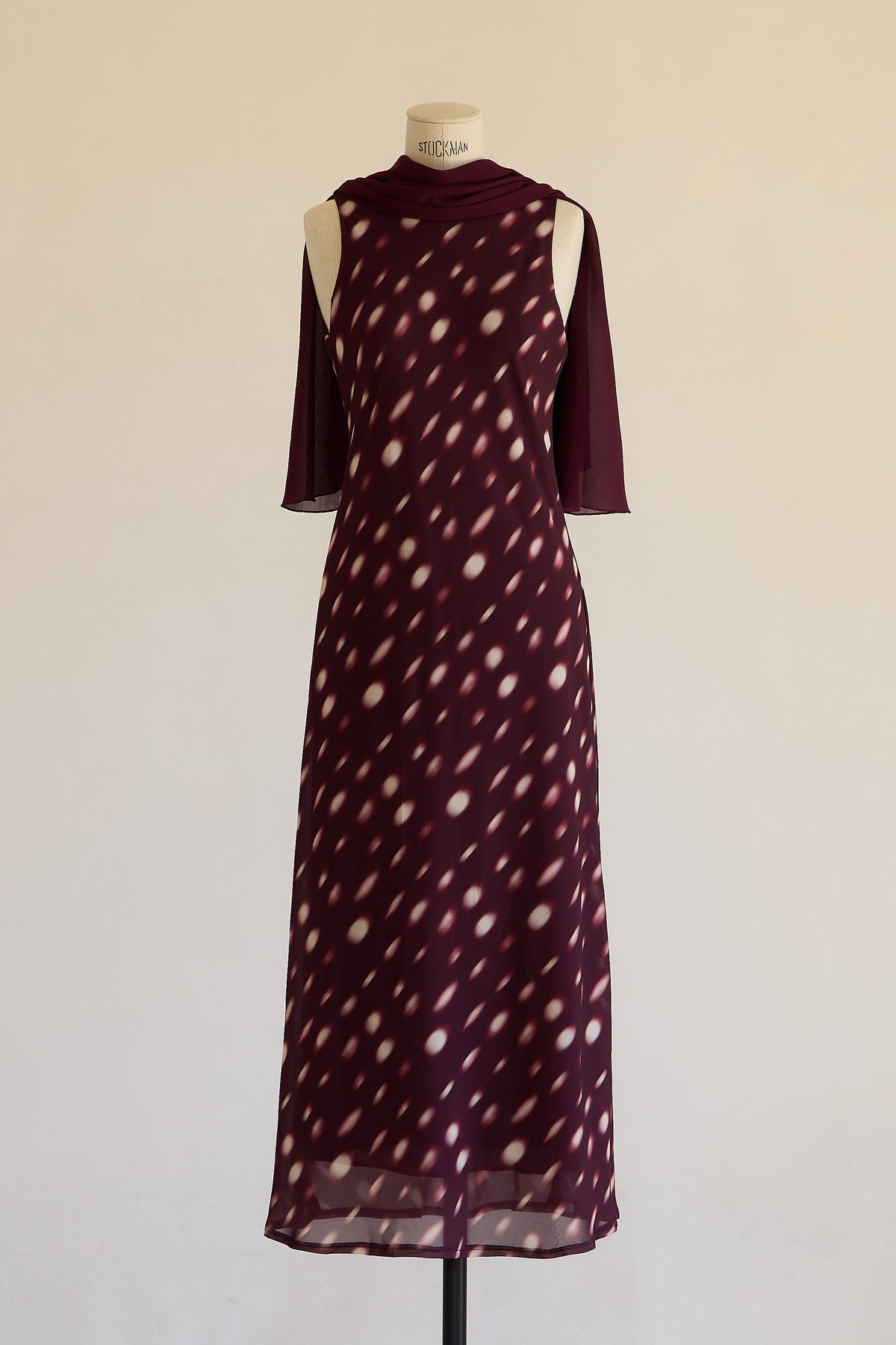 VESTIDO ISOLDE BURDEOS