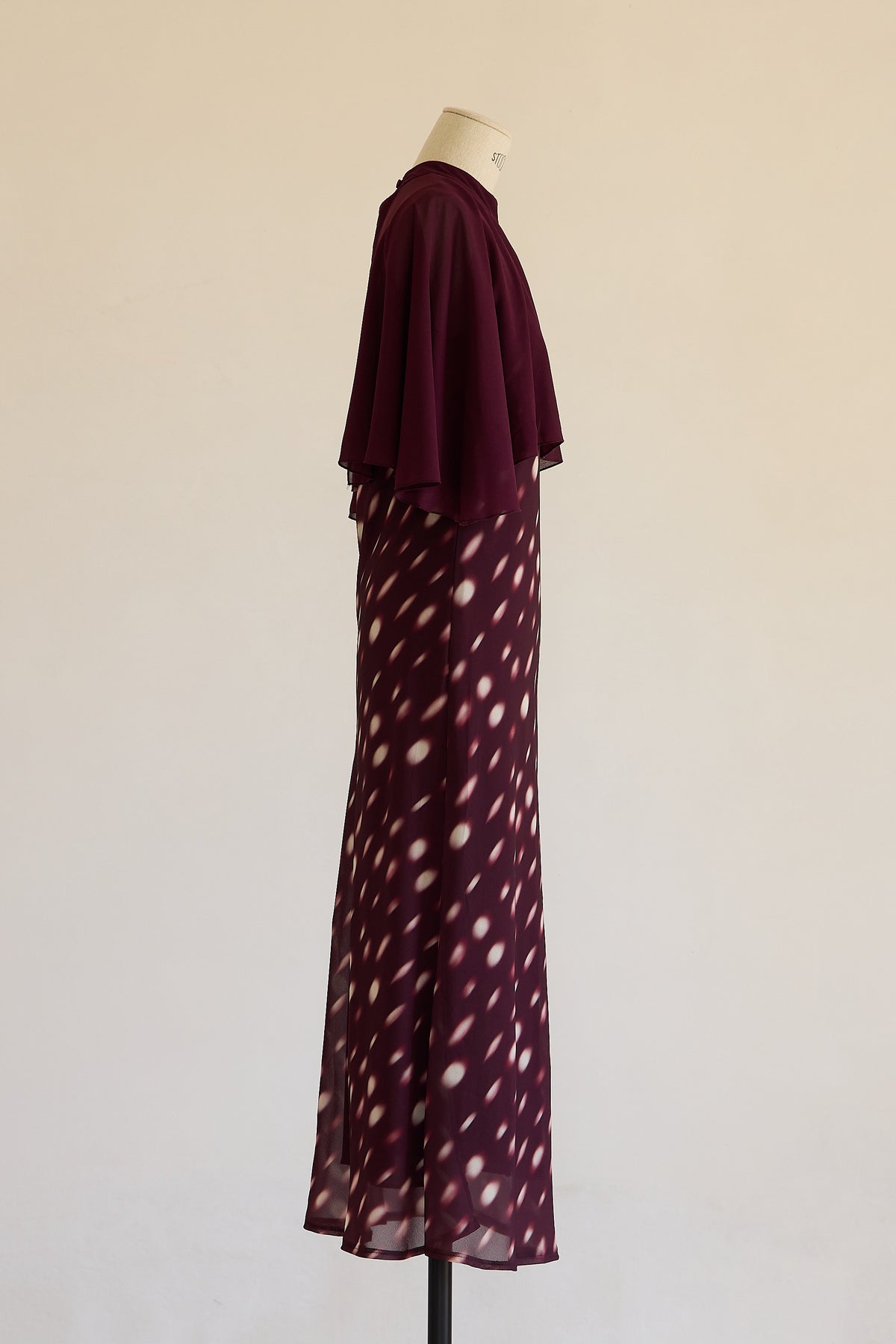 VESTIDO ISOLDE BURDEOS