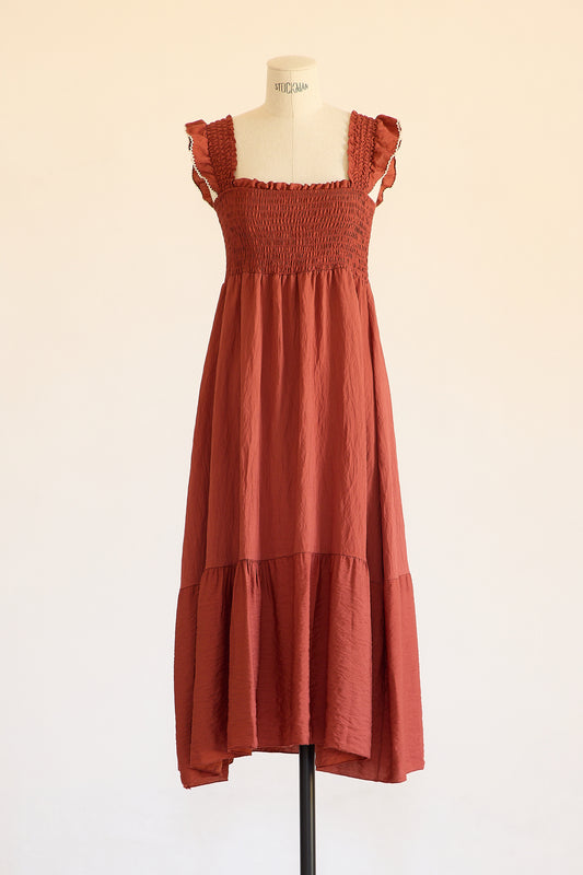 VESTIDO SIENA TEJA
