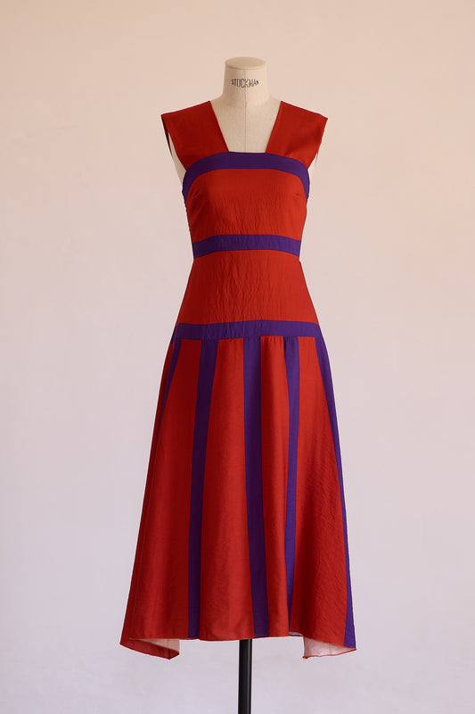 VESTIDO MARINA ROJO